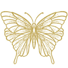 Gold Butterfly Pattern