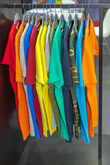 Wall Mural - Colour T Shirts