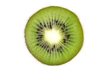 Poster - Sliced kiwi. Kiwi texture or background. Freshly sliced kiwi on a white background