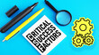 © Andrii - Critical success factors CSF is shown using the text