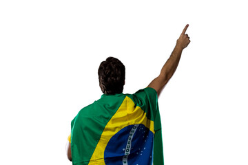 Brazilian soccer player, celebrating the championship