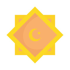 Poster - islamic star icon