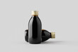 Cold brew coffee glass bottle mockup.