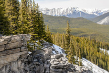 White Budha, Rocky Outcrop, Kanaskis Country, Alberta