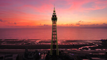 Blackpool Tower At Sunset