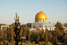 The Dome Of The Rock Is A Shrine Located On The Temple Mount In The Old City Of Jerusalem.