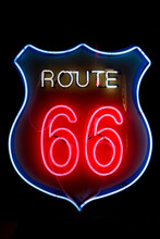 Close-up Of Route 66 Neon Sign
