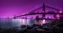City Harbour Bridge At Night