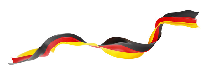 Wall Mural - Germany flag isolated on white background 3D render