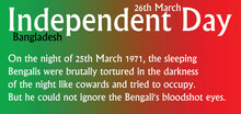 Independent Day Of Bangladesh, War 1971