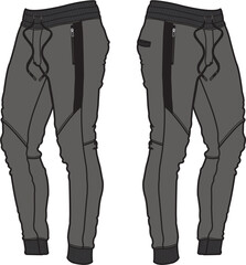 Sticker - Jogger, Sport suits design template, sweat pant, jogging