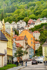 Sticker - Bergen landmarks, Norway, HDR Image