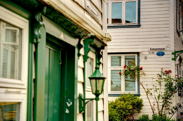 Wall Mural - Bergen landmarks, Norway, HDR Image