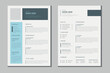 © Desinger - Double pages resume or cv portfolio template design