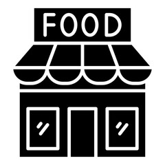 Sticker - food store icon