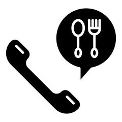 Sticker - call food icon