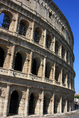 Wall Mural - Stone walls of the ancient Colosseum in Rome