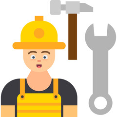 Wall Mural - Plumber Icon