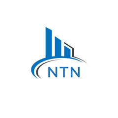 NTN letter logo. NTN blue image. NTN Monogram logo design for entrepreneur and business. NTN best icon.	
