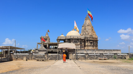 The Temple Dom of Rukhmini Temple, Dwarka, Gujarat, India.