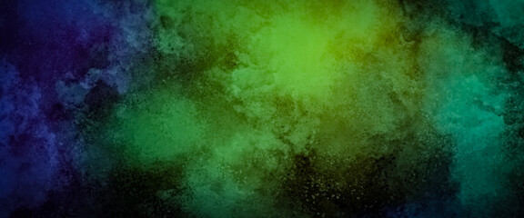Wall Mural - background with rays. background with wall cement. old vintage blue green background with distressed