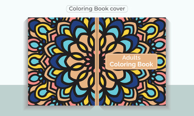 Wall Mural - Coloring book cover for adults and ready to print