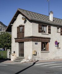 Wall Mural - Street view in sunny Briancon, France