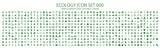 Fototapeta  - Green icon set 600 related to ecology and nature