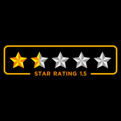 star rating icon vector logo template