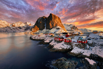 Wall Mural - landscape of norway lofotens - hamnoy