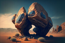 Rocks In The Desert