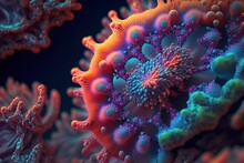 3d Rendering Of Bacteria, Cell, By Ai.