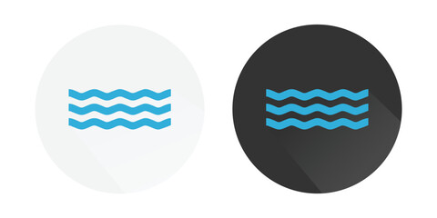 Wave icon, Water symbol icon, Ocean, sea waves, Water waves icon, Wave logo Colorful vector icons