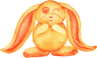 Sticker - illustration of a rabbit