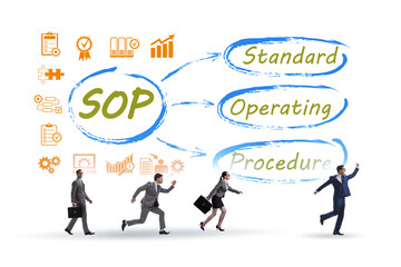 Wall Mural - Concept of standard operating procedure