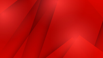 Dynamic red geometric with colorful gradient background