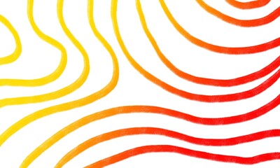 Poster - Abstract line pattern with yellow and red gradation for background and wallpaper