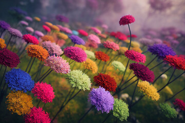 Beautiful Flowers, colorful Flowers in the garden