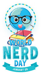 Poster - World nerd day banner design