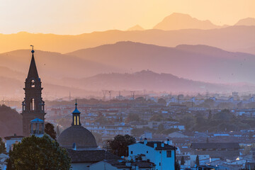 Sticker - Florence cityscape view at dusk