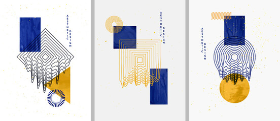 Wall Mural - vector illustration. abstract contemporary art aesthetic backgrounds. design for poster, cover, maga