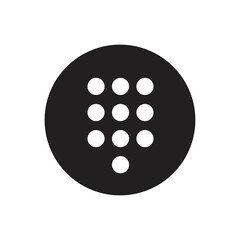 Dialpad, numeric keypad icon design. isolated on white background. vector illustration