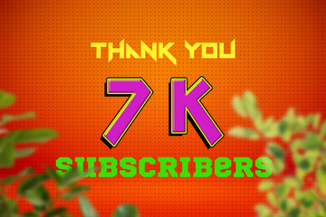 7 K  subscribers celebration greeting banner with Game Design