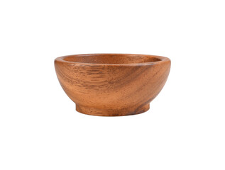 Wall Mural - Wooden bowl isolated on  transparene png