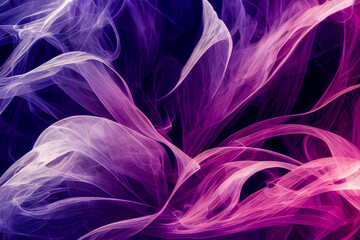 Wall Mural - abstract purple smoke background generative ai illustration