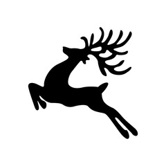 Wall Mural - christmas deer icon vector. christmas reindeer illustration sign collection. animal symbol or logo.
