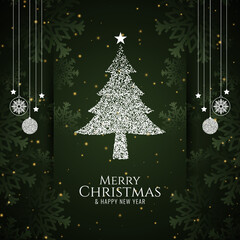 Merry Christmas festival celebration modern background design