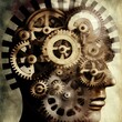 © ECrafts - Mind with gears turning. Idea generation. Knowledge. Innovation.