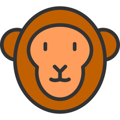 Canvas Print - Monkey Icon