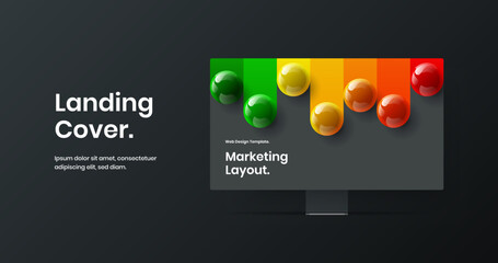 Wall Mural - amazing banner design vector concept. premium display mockup website layout.
